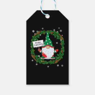 Merry Christmas gnome Gift Tags