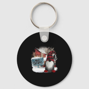 Merry Christmas Gnome    Key Ring