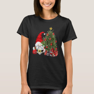 Merry Christmas Gnome With Christmas Tree Xmas T-Shirt