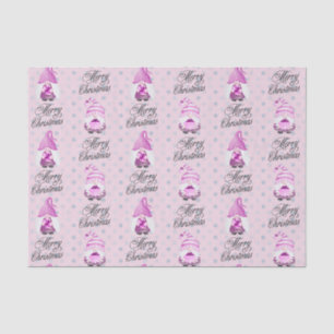Merry Christmas Gnomes And Dots Tissue Paper