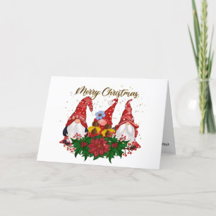 Merry Christmas Gnomes Christmas Card
