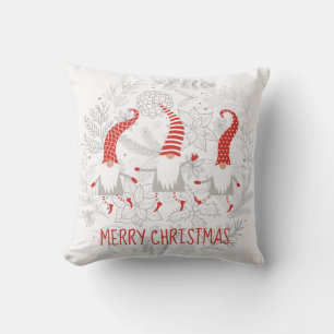 Merry Christmas Gnomes Cushion