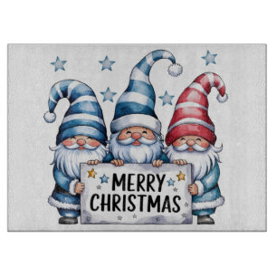 Merry Christmas Gnomes Cutting Board