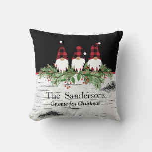 Merry  Christmas Gnomes Garland Cushion