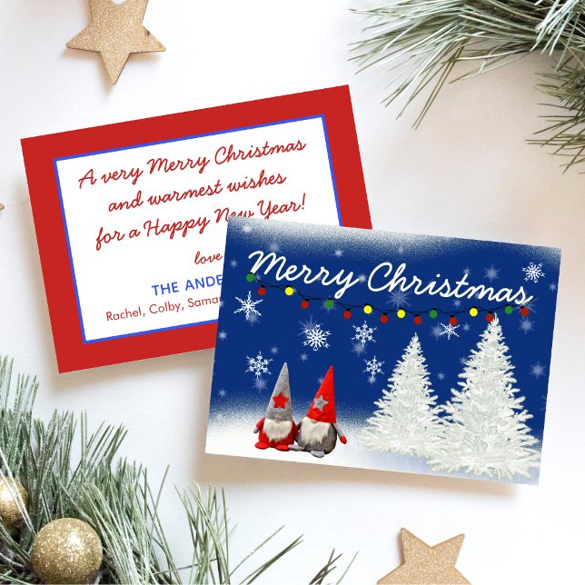 Merry Christmas Gnomes Holiday Card (Creator Uploaded)