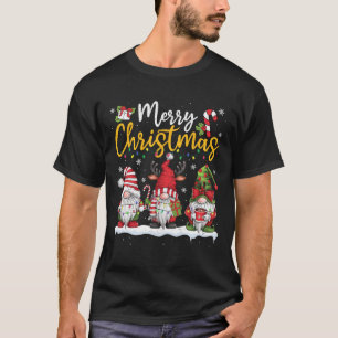 Merry Christmas Gnomes Lover Xmas Family Men Women T-Shirt