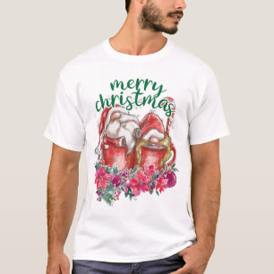 Merry Christmas Gnomes On Sweets T-Shirt