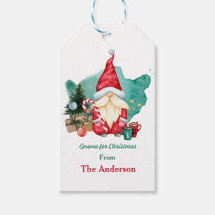 Merry Christmas Gnomes Personalised  Gift Tags
