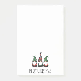 Merry Christmas Gnomes Post-it Notes