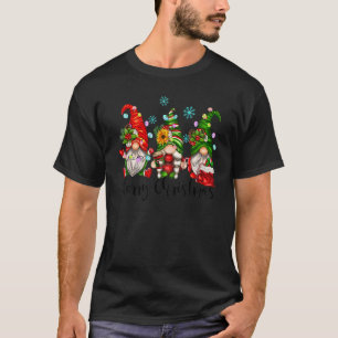 Merry Christmas Gnomes Three Gnomes Happy Christma T-Shirt