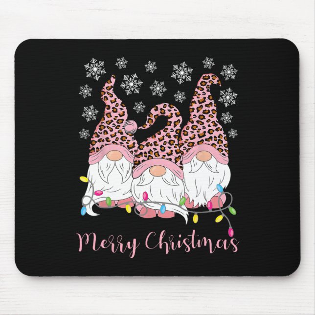 Merry Christmas Gnomes Xmas Family Gnomes Lover Me Mouse Mat (Front)