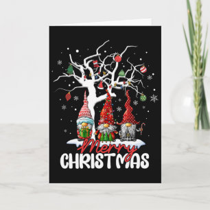 Merry Christmas Gnomes Xmas Family Men Women Card