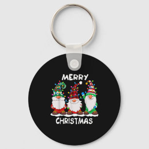 Merry Christmas Gnomes Xmas Family Men Women Key Ring