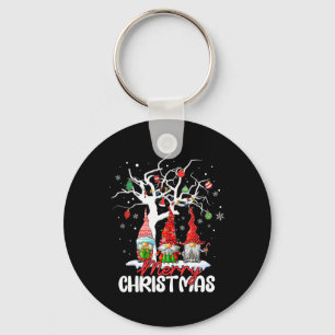 Merry Christmas Gnomes Xmas Family Men Women Kids Key Ring
