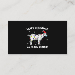 Merry Christmas Goat Face Mask Goat Santa Enclosure Card