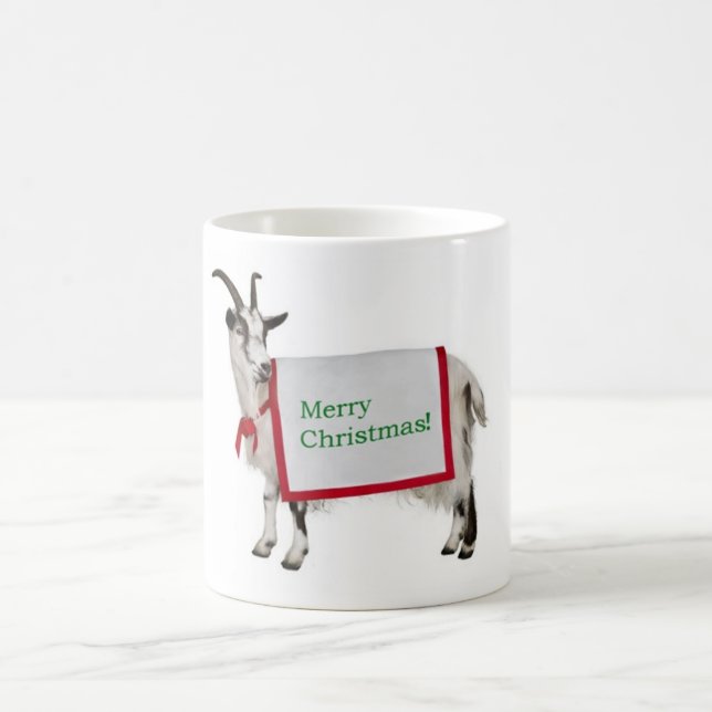 Merry Christmas Goat Mug (Center)