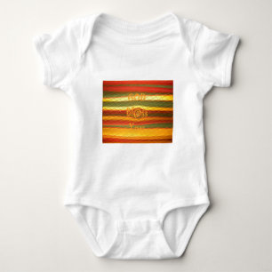 Merry Christmas God Bless You Colours Design Baby Bodysuit