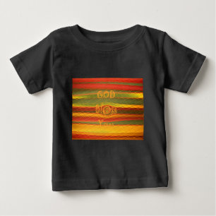 Merry Christmas God Bless You Colours Design Baby T-Shirt