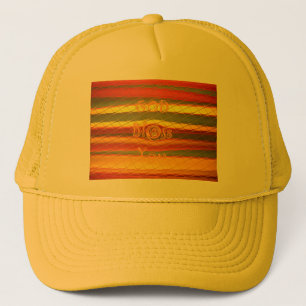 Merry Christmas God Bless You Colours Design Trucker Hat