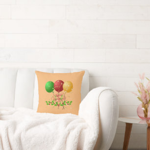 Merry Christmas, gold-coloured confetti, Cushion