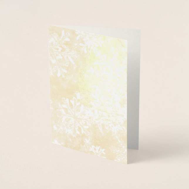 Merry Christmas Golden Holiday Postcard (Front)