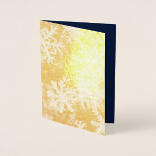 Merry Christmas Golden Holiday Postcard