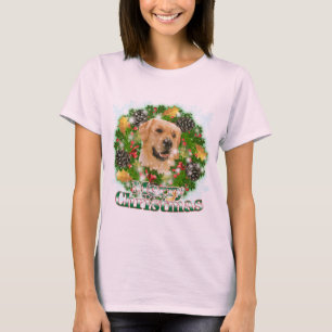 Merry Christmas Golden Retriever T-Shirt