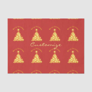 Merry Christmas Golden Tree Thunder_Cove Tissue Paper