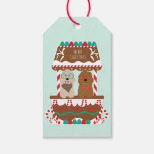 Merry Christmas Goldendoodles Holiday Stand Dogs Gift Tags