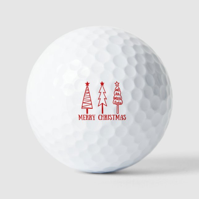 Merry Christmas Golf Balls (Front)
