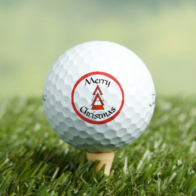 Merry Christmas golf balls by dalDesignNZ (Insitu Tee)