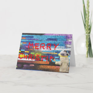 Merry Christmas Graffiti Christmas card