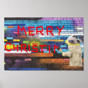 Merry Christmas Graffiti  Poster