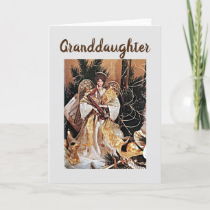 MERRY CHRISTMAS **GRANDDAUGHER*** WITH LOVE HOLIDAY CARD