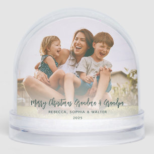 Merry Christmas Grandma Photos Keepsake Snowglobe