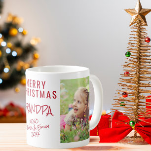Merry Christmas Grandpa 2 Photo Coffee Mug