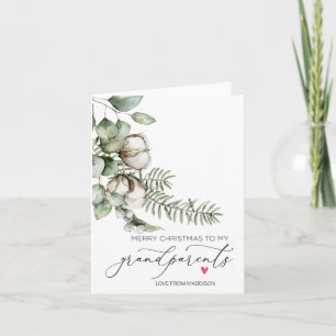 Merry Christmas Grandparents from Granddaughter Card