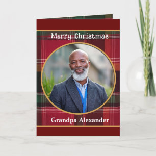 Merry Christmas Grandparents Photo Holidays Custom Holiday Card