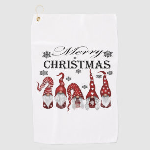 Merry Christmas Graphic Tee Shirt Golf Towel