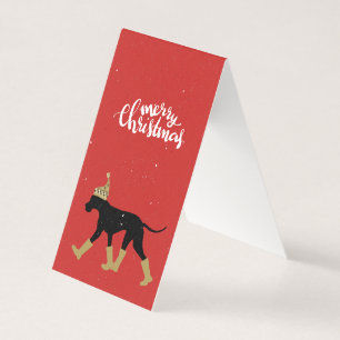 Merry Christmas Great Dane Card