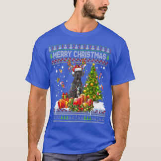 Merry Christmas Great Dane Dog Santa Xmas Lights U T-Shirt