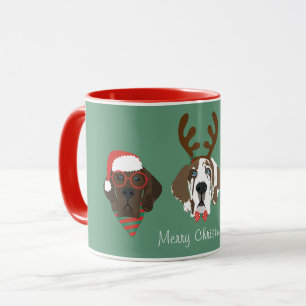 Merry Christmas Great Dane Dogs Mug