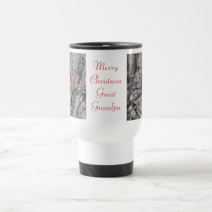 Merry Christmas Great Grandpa Travel Mug