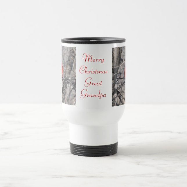Merry Christmas Great Grandpa Travel Mug (Center)