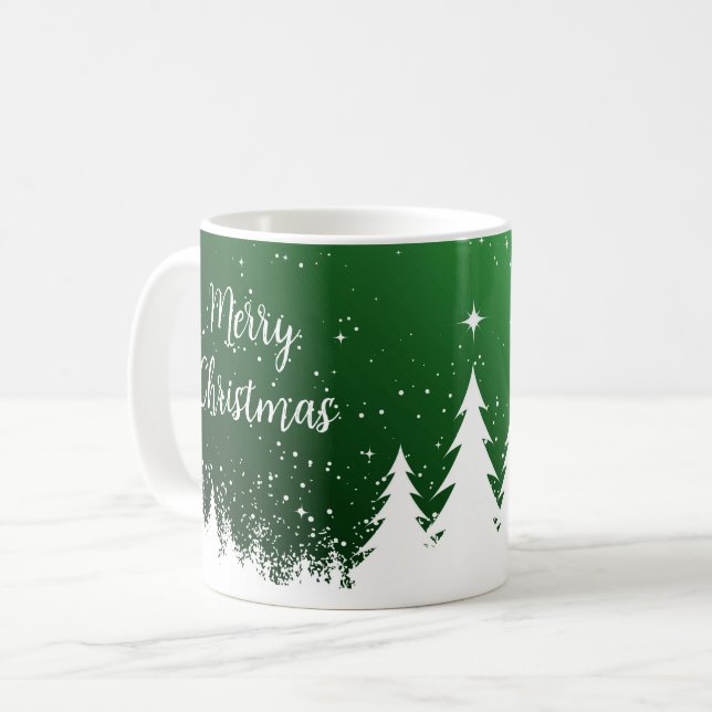  Merry Christmas Green Mug (Front Left)