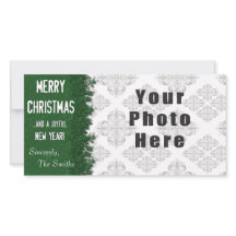 Merry Christmas Green Snowflake