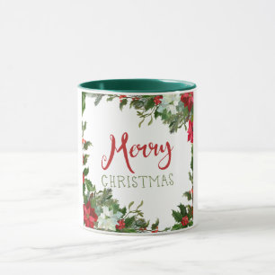 Merry Christmas greenery  Mug