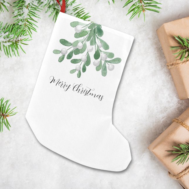 Merry Christmas Greenery Small Christmas Stocking (Creator Uploaded)
