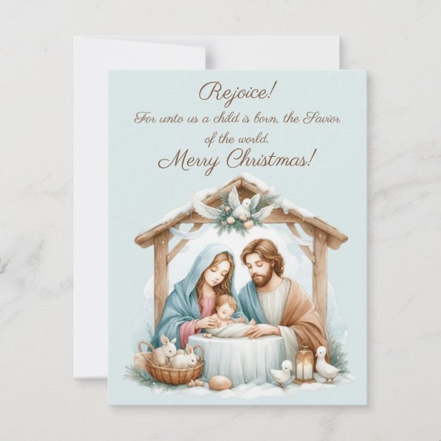 Merry Christmas Greeting Card (Front)