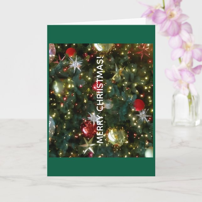 Merry Christmas Greeting Card (Orchid)